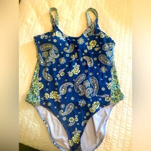 Aerie paisley one piece swimsuit